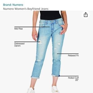 Numero Boyfriend distressed jeans